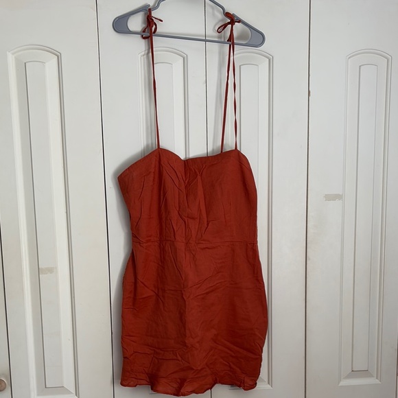 Rust Orange Strappy Dress and pockets on the side (great condition) - Picture 1 of 3